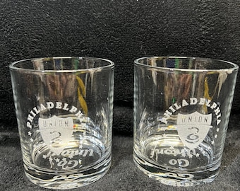Custom Engraved Union Whiskey Glasses - Set of 2