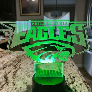 Personalized Acrylic LED Philadelphia Eagles Light