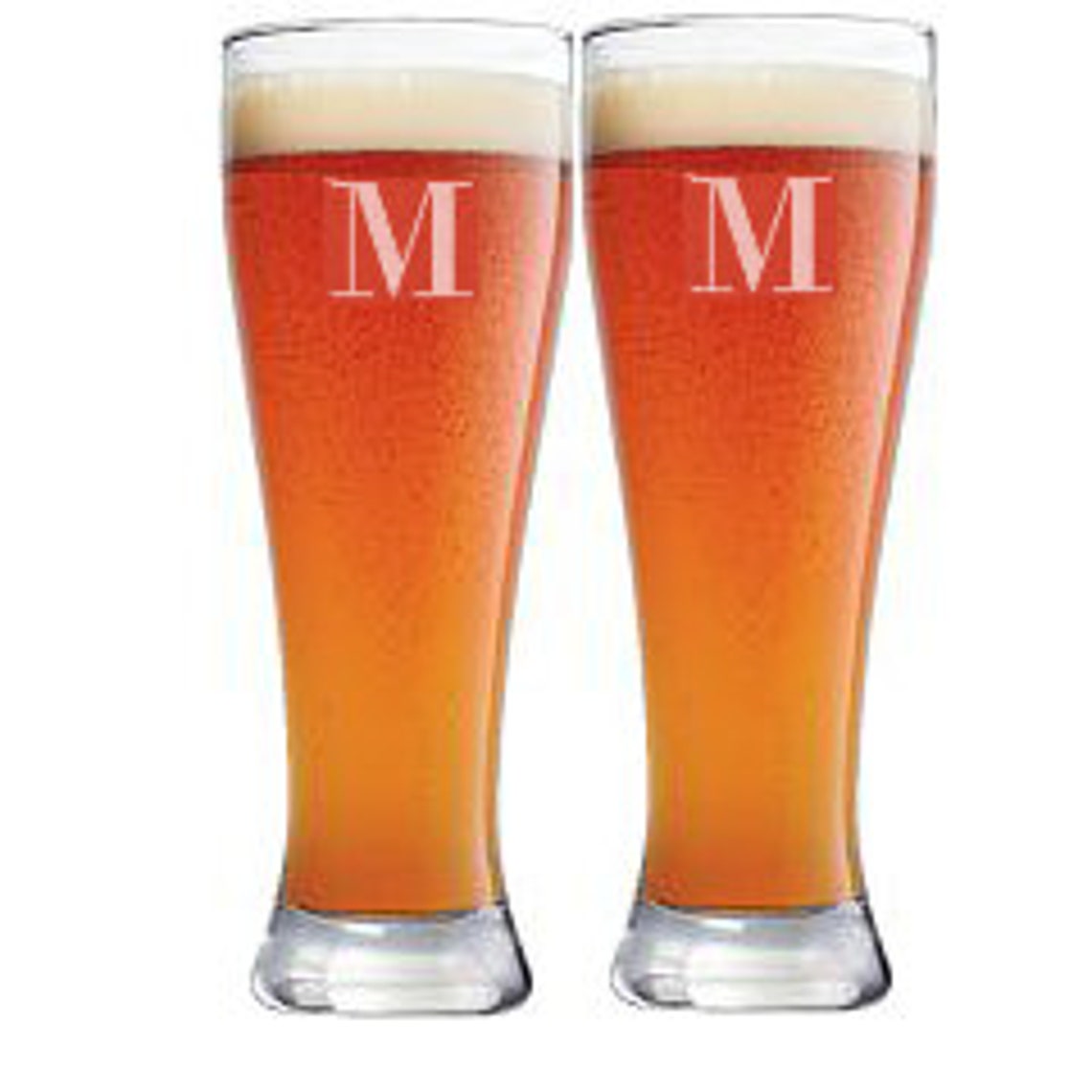 Personalized 20 Oz. Pilsner Beer Glass Set of 2 Glasses Etsy UK