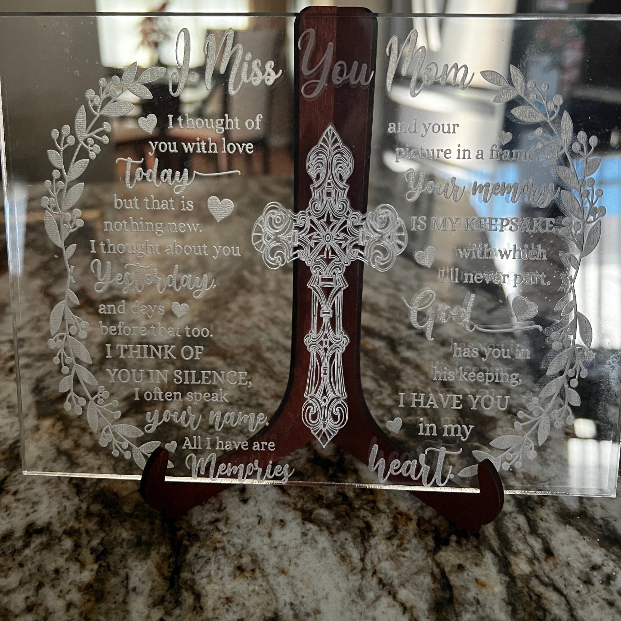 Memorial Plaques Bereavement Poem Remembrance Gift for Loss Etsy