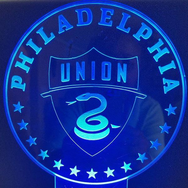 Personalized Acrylic LED Philadelphia Union Light