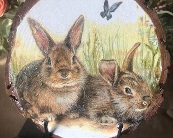Tiered tray decor easter spring decor