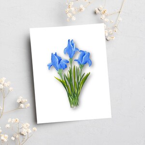 Floral Note Card Individual or Set All Occasion Greeting Cards Floral Greeting Cards Giclee Prints Homemade Stationery image 6