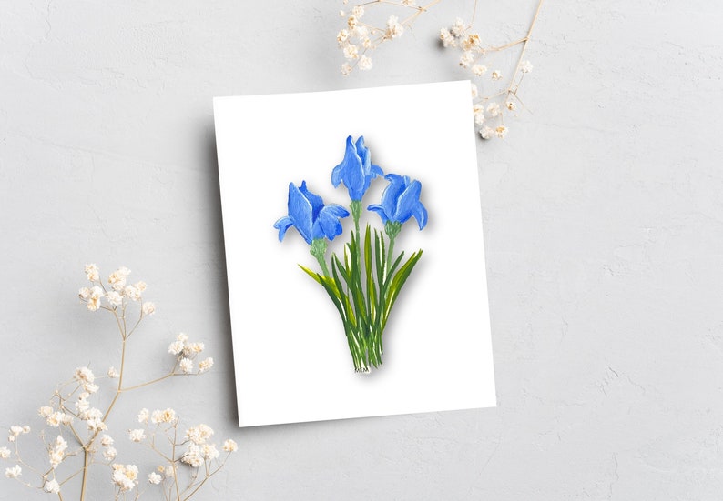 Floral Note Card Individual or Set All Occasion Greeting Cards Floral Greeting Cards Giclee Prints Homemade Stationery image 6