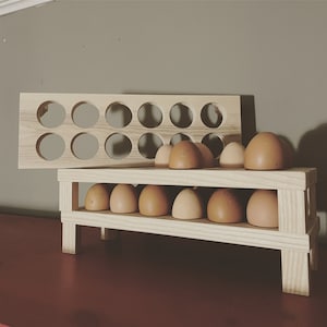 Downton Abbey Inspired wooden stackable Countertop Egg Holder