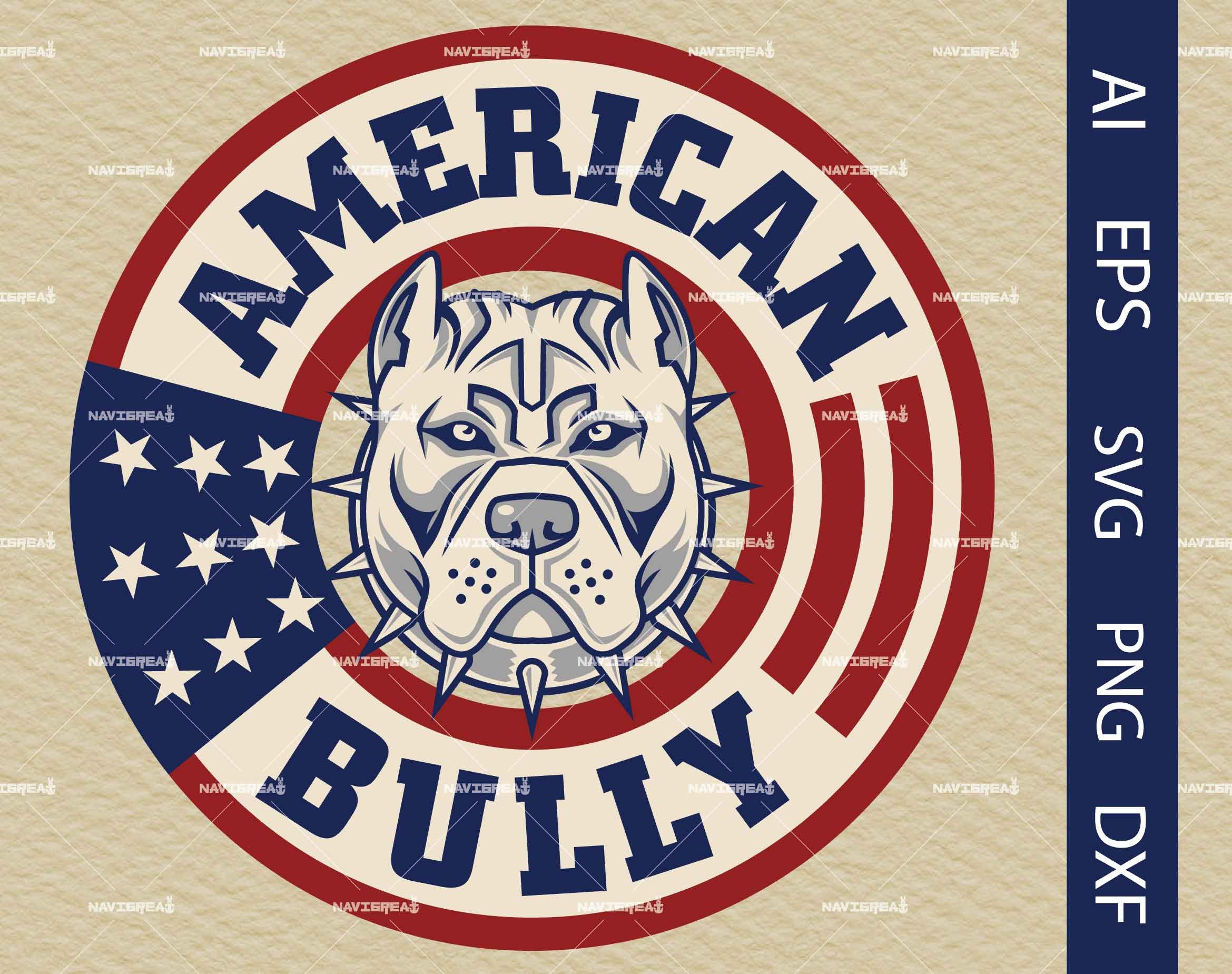American Bully Svg Pitbull Svg Pitbull Clipart Pitbull - Etsy