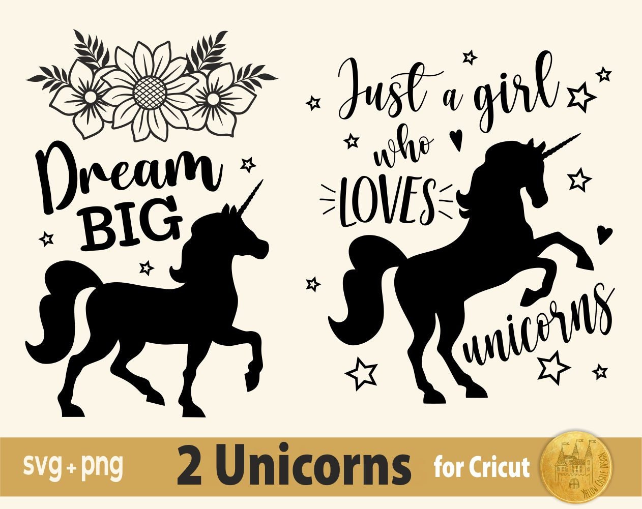 Unicorn SVG Unicorn Dream Big Svg Unicorn Clip Art Just a ...