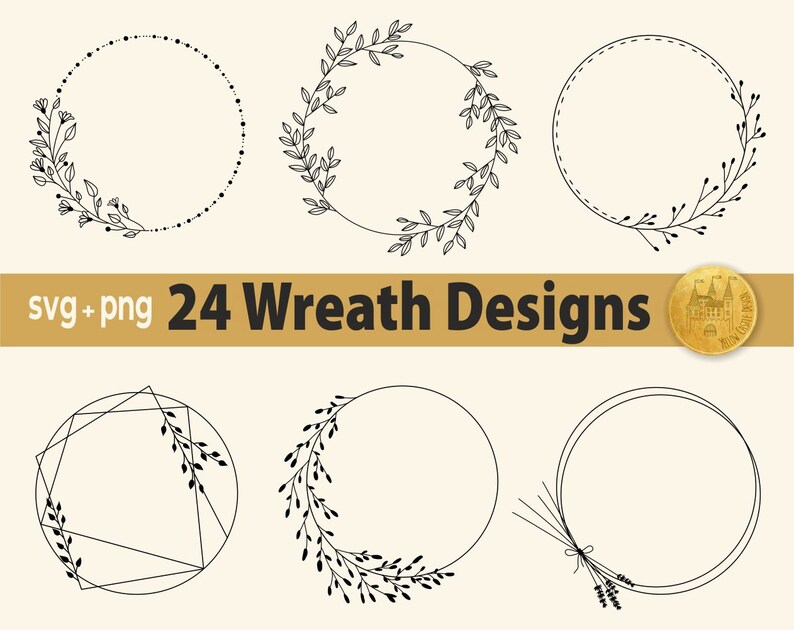 Download Wreath Cut File Wedding Wreath Svg Floral Wreath Svg Laurel Wreath Svg Cricut Wreath Svg Wreath Bundle Svg Circle Monogram Svg Clip Art Art Collectibles