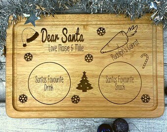 Christmas Eve Santa Treat Board // Personalised Board // Santa // Santa Board // Christmas Board