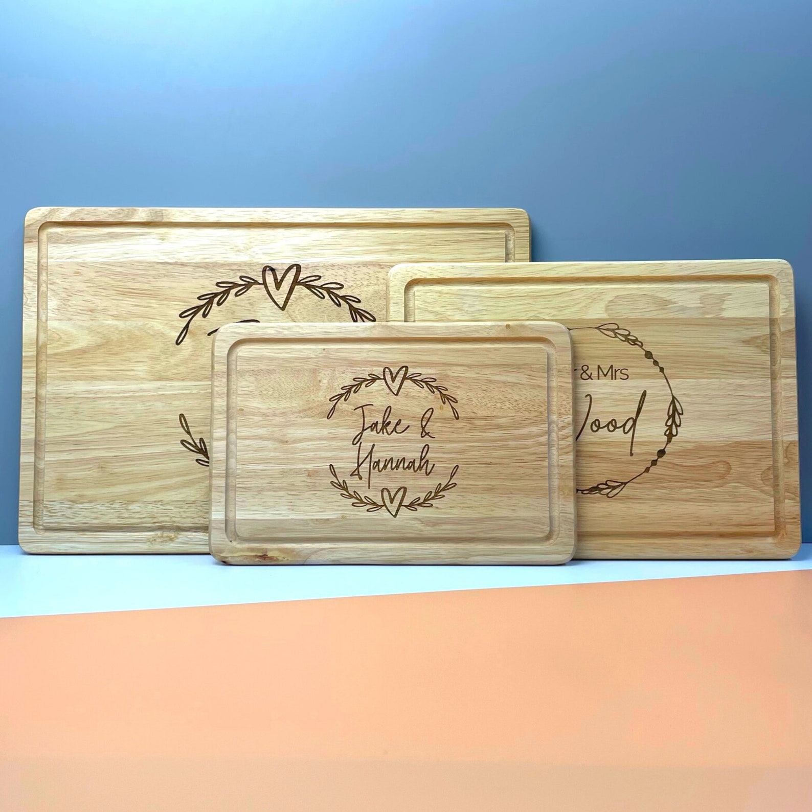 Large Personalised Chopping Board // Laser Engraved // Etsy UK