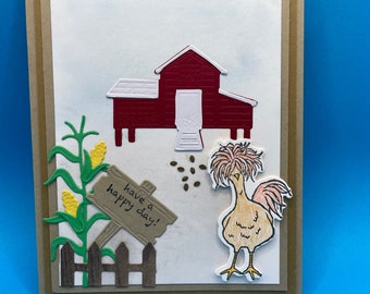 Chicken, Farm, Greeting Card, Birthday, any Occasion