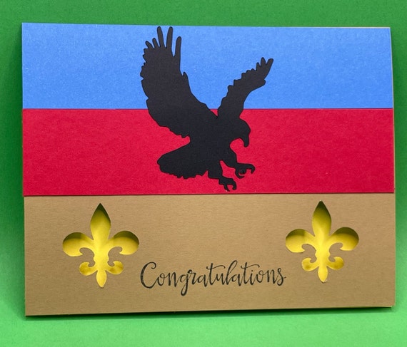Eagle Scout Congratulations Card Handmade - Etsy