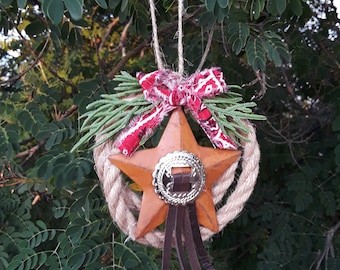 Western Rope and Star Ornament