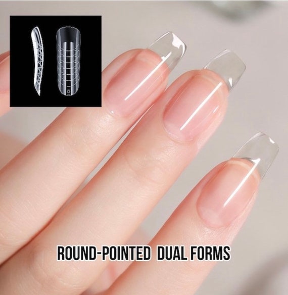 Dual Forms for Flat Nails Curved Stiletto With Box 12 Sizes - Etsy UK Dual Forms for Flat Nails Curved Stiletto With Box 12 Sizes - Etsy UK