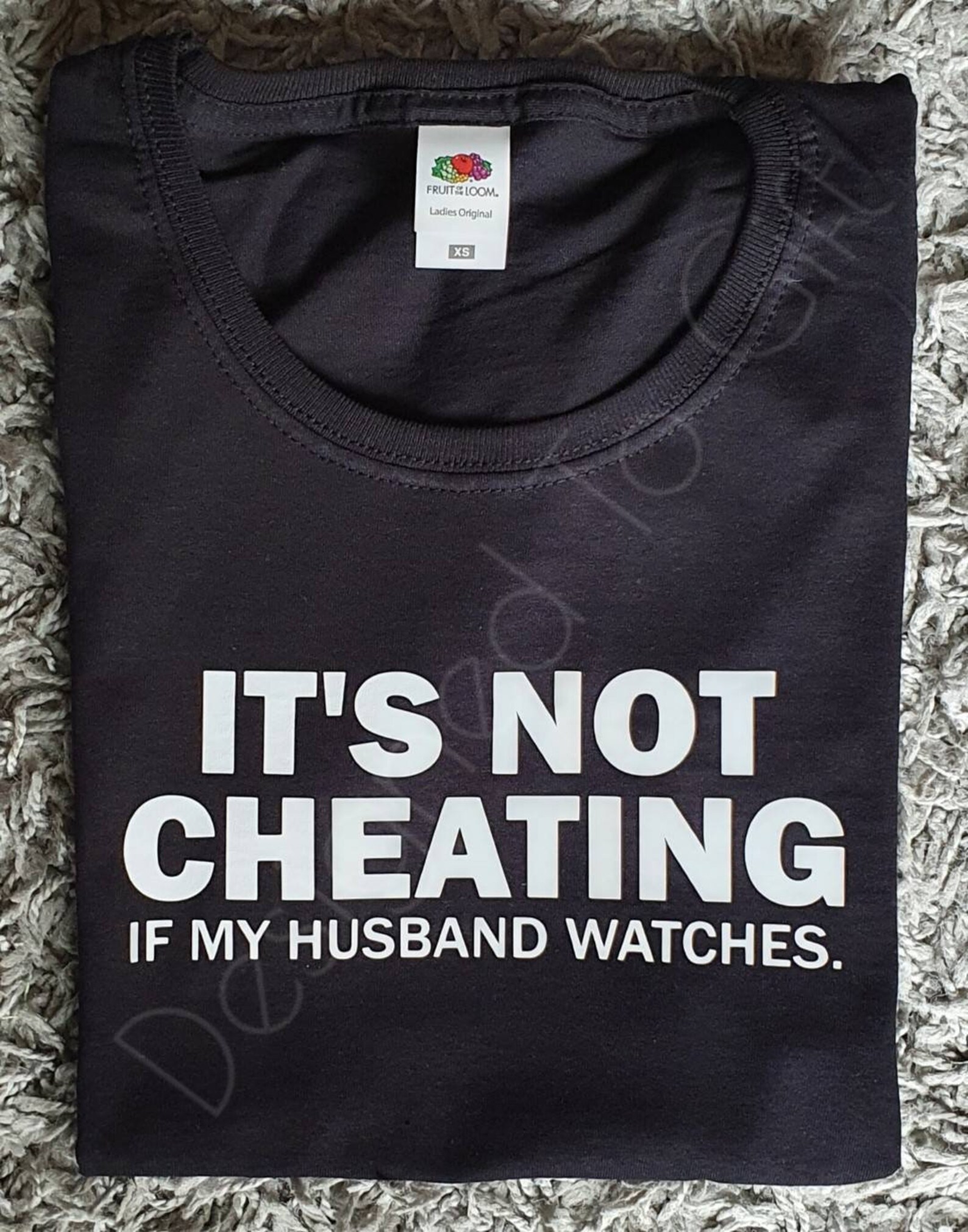It's Not Cheating If My Husband Partner Watches T-shirt | Etsy