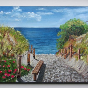 Oil Painting Original Seascape Baltic Sea Maritime Oil Painting Fine Art Wall Decoration Canvas 40x30