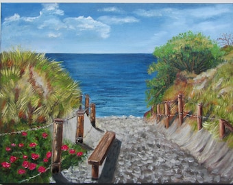 Oil Painting Original Seascape Baltic Sea Maritime Oil Painting Fine Art Wall Decoration Canvas 40x30