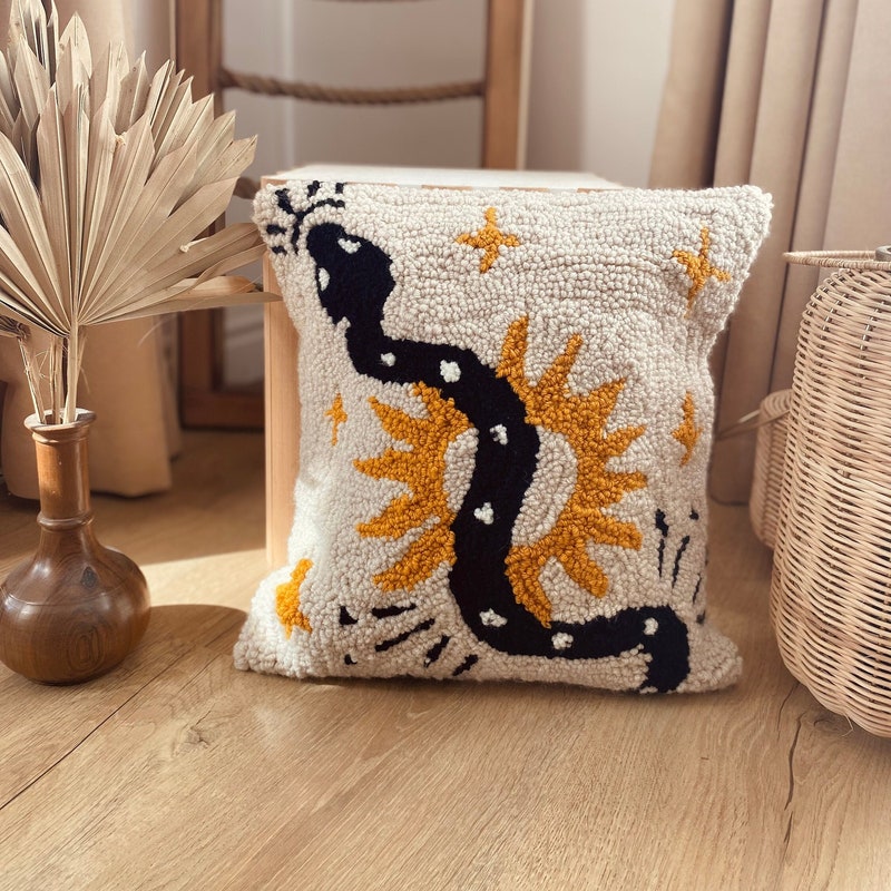 0401~HOME Cotton SNAKE PYTHON Pillow