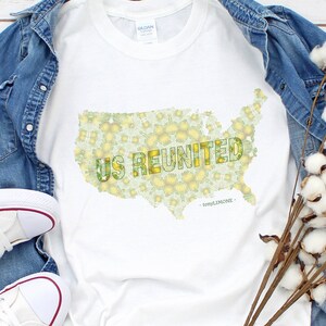 US Reunited Environmental Shirt, USA Map Environment Tshirt, United States Map T Shirt, Inspirational Lemon Shirt