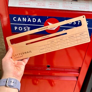 Wooden Canada Post Lettermail Slot