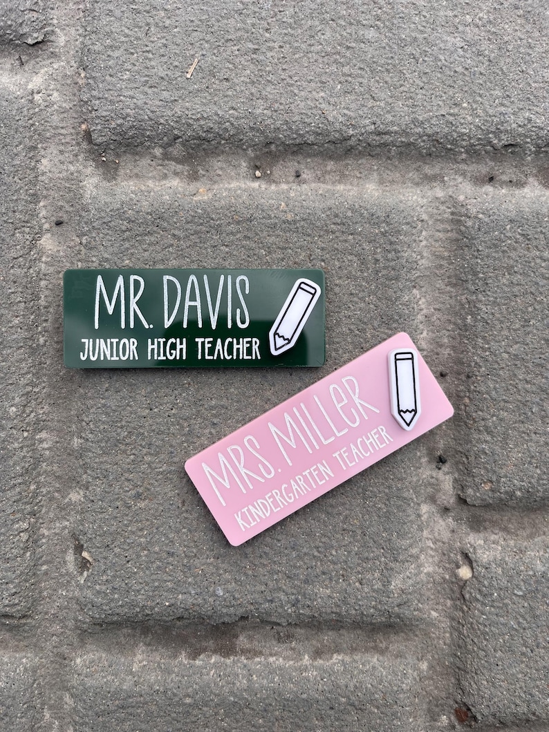 Magnetic Name Tag - Teacher, Professor, Educator, Instructor ...