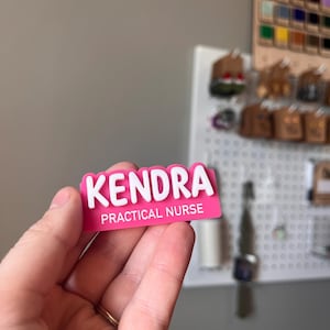 Magnetic Name Tag - Nurse, Midwife, Photographer, Receptionist, Technician,
