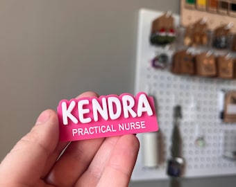 Magnetic Name Tag - Nurse, Midwife, Photographer, Receptionist, Technician,