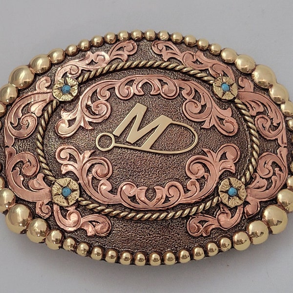 Trophy Cowboy Belt Buckle - Custom Made - German silver - Hand Engraved - Customize yours today!