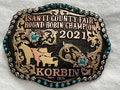 Trophy Western Belt Buckle - Custom Made - German silver - Hand Engraved - Customize yours today!