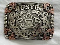 Trophy Western Belt Buckle - Custom Made - German silver - Hand Engraved - Customize yours today!