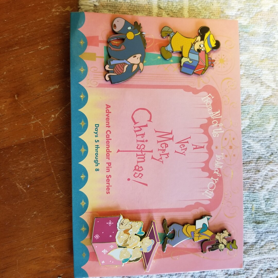 Disney Catalog 2002 Advent Calendar Pin Set 2. Days 5 8. Mickey, Goofy