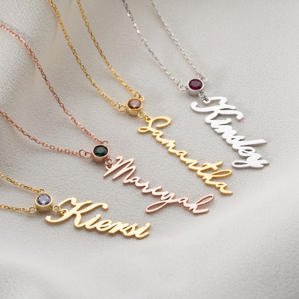 Necklace, Sterling Silver Name Necklace Name Necklace Allie