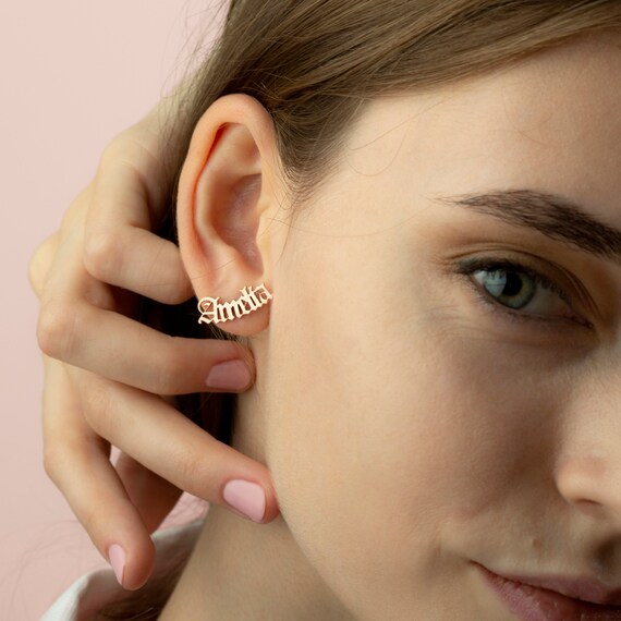 Christmas Script Earrings Christmas Script Earrings