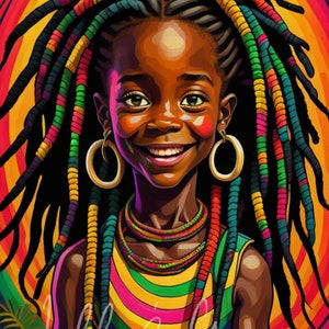Original Jamaican AI Concept Art - Da Pickney Dem School Pictures