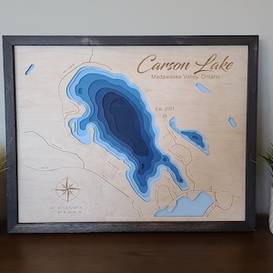 Carson Lake - 3D Multi Layer Lake Kaart