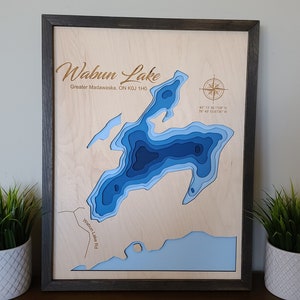 Wabun Lake - 3D Multi Layer Lake Kaart