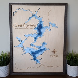 Crotch Lake - 3D Multi Layer Lake Kaart