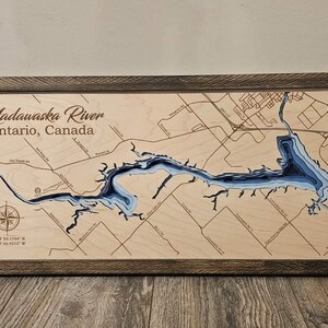 Madawaska River - 3D Multi Layer Seekarte