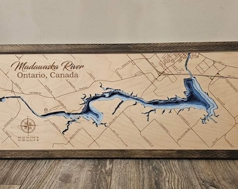 Madawaska River - 3D Multi Layer Lake Map