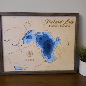 Pickerel Lake - 3D Multi Layer Lake Kaart