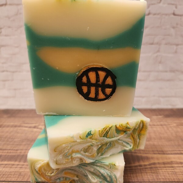 Good Golly Miss Molly - Seattle Sonics basketball themed soap - Made in the Pacific Northwest!