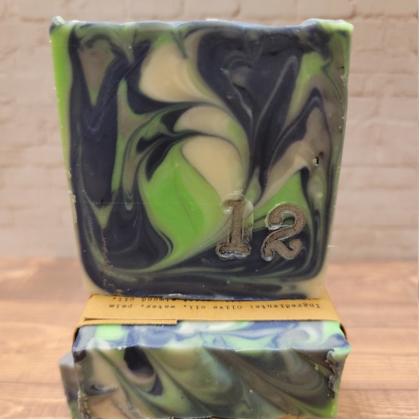 12th Fan Handcrafted Soap - Seattle Seahawks Inspired - Made in the Pacific Northwest