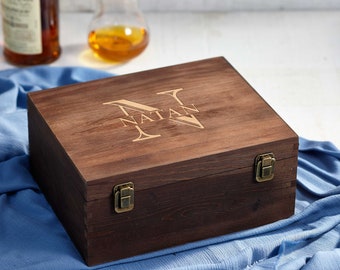 Personalized keepsake box, engraved box, custom gift box, shower gift, engraved name box, souvenir box, rustic gift box, groomsman gift