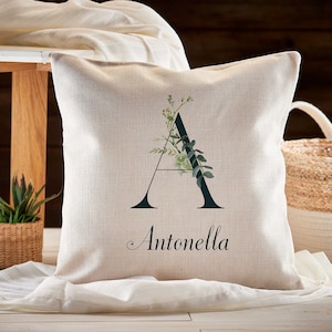 Personalized Linen Pillow Case, Custom Cushion Cover, Printed Pillow Cover, Mother&#39;s Day Gift, Couples Gift, Housewarming Gift, Family,