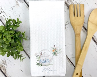 Customized tea towel, printed kitchen towel, personalized kitchen rag, personalized kitchen towel, printed tea towel, personalized towel