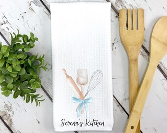 Customized tea towel, printed kitchen towel, personalized kitchen rag, personalized kitchen towel, printed tea towel, personalized towel