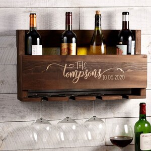 Rustic wine glass rack deals