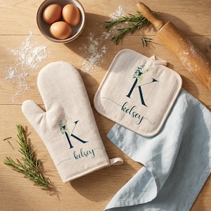 Gants de cuisine personnalisés, gants de cuisine personnalisés, cadeau de cuisine personnalisé, maniques de cuisine personnalisées, cadeau de fête des mères, gants de cuisine imprimés