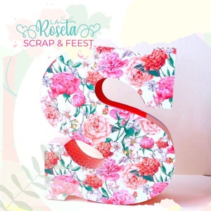 S LETRA 3D - Studio Archives, Scanncut, SVG (Cricut) 24cm - Letter 3D - 3D Letters