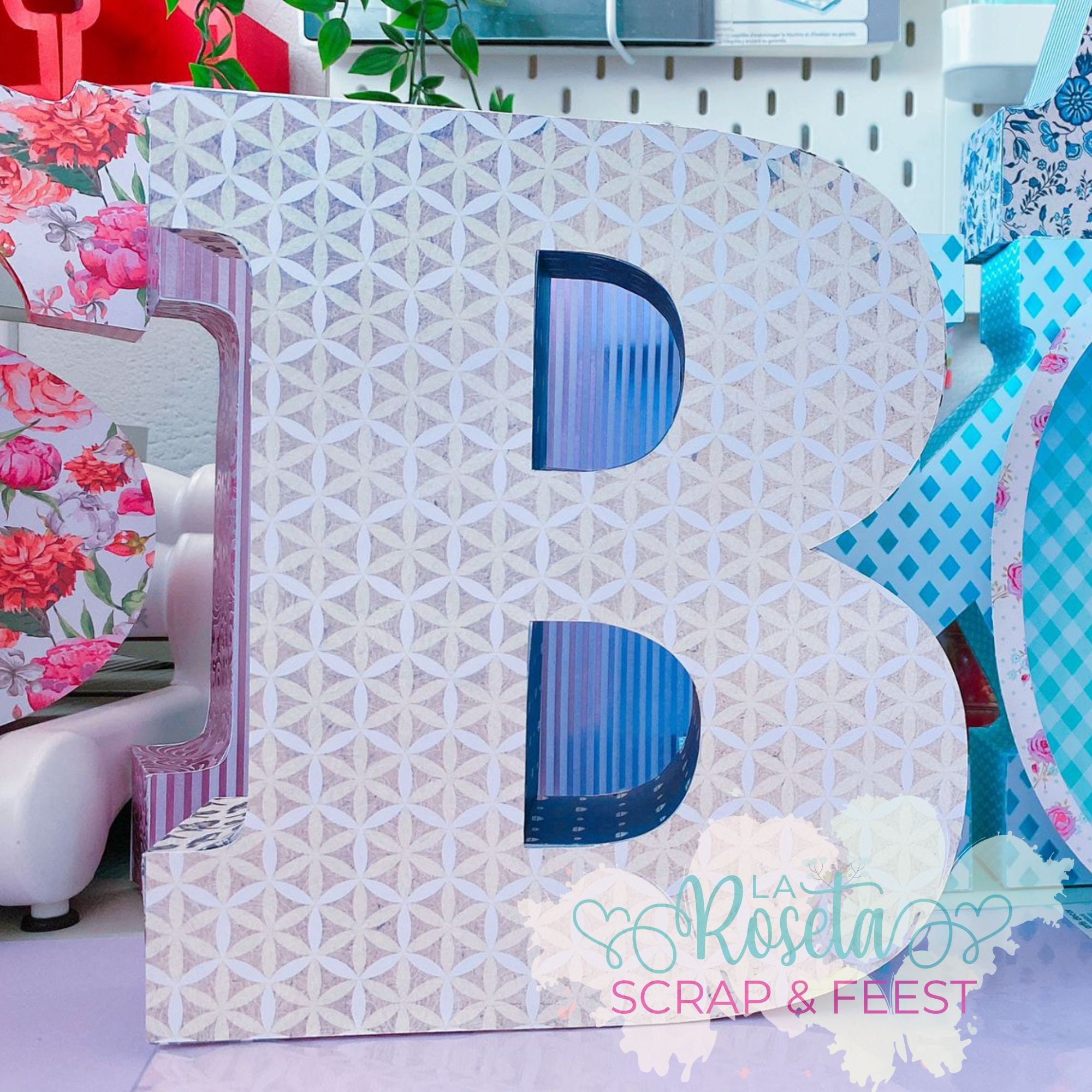 B LETRA 3D Studio Archives, Scanncut, SVG cricut 24cm - Etsy